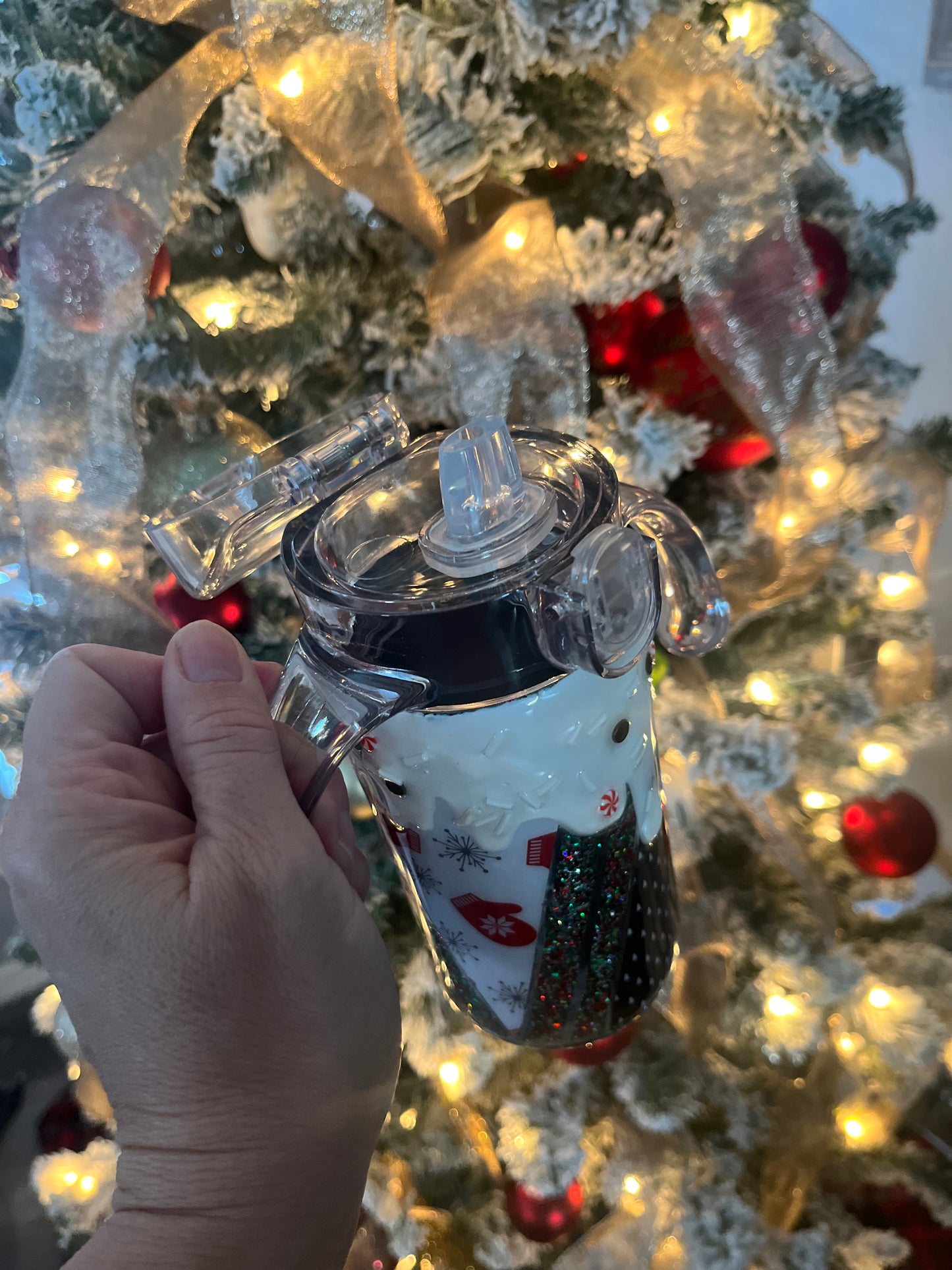 Christmas Drip Sippy/Lid Duo