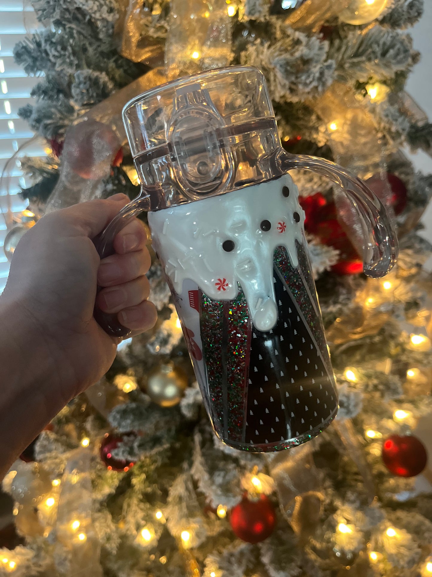 Christmas Drip Sippy/Lid Duo