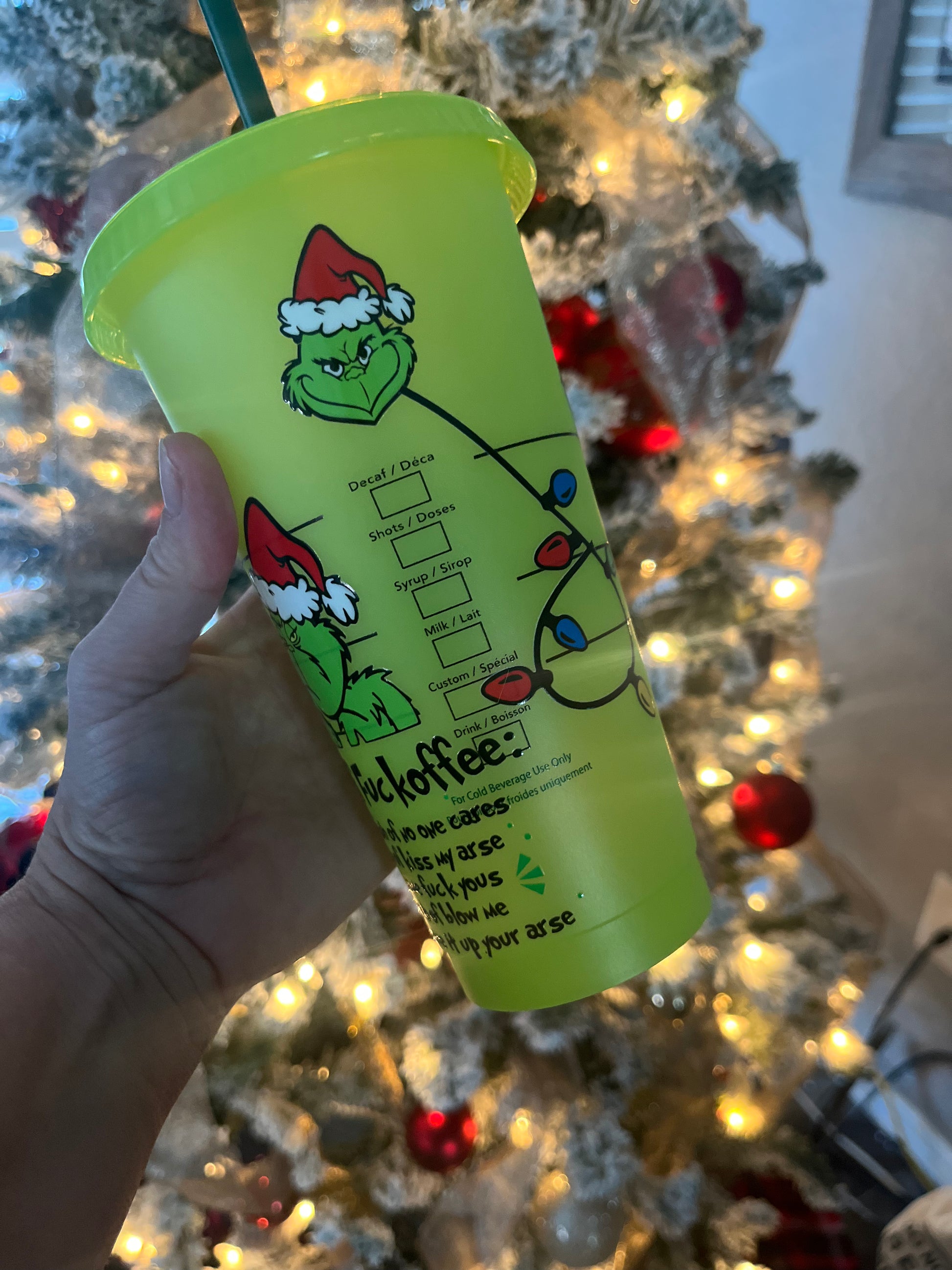 The Grinch Themed Starbucks Cold Cup