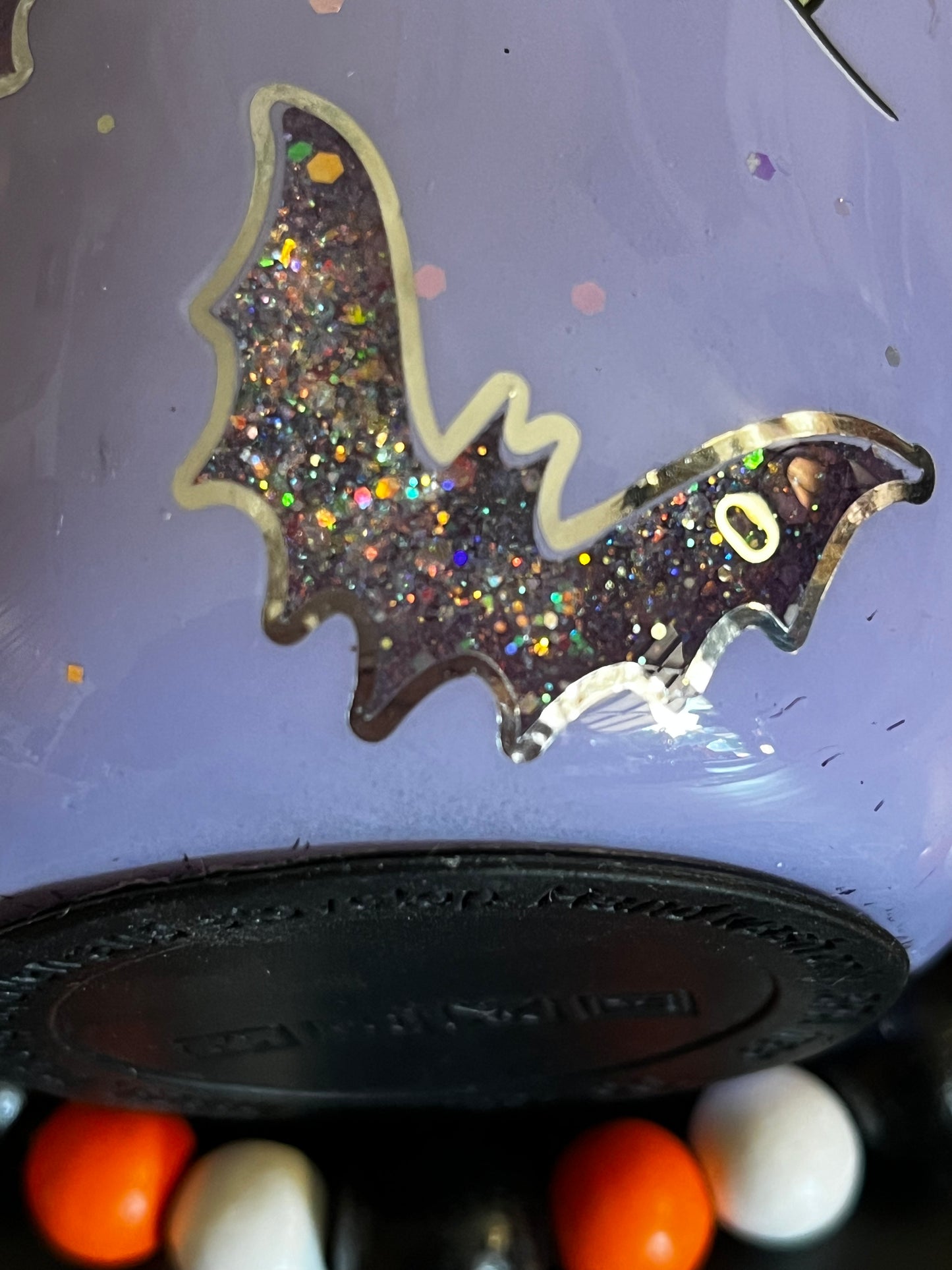 Fricken Bats Glass Snow Globe Tumbler